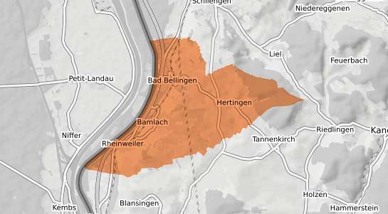 Mietspiegelkarte Bad Bellingen Bad Bellingen